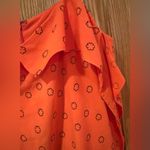 Urban Outfitters Ooh La La Orange Red Rouge Side-Slit Romper Overlay Maxi Dress Photo 8