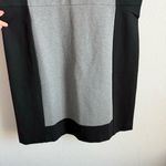 J.Crew  Women’s Sheath Color block Dress Sz 14 Gray Black Knee Length Stretch NWT Photo 5