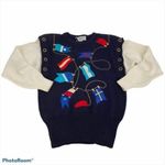 Bonnie Boerer Rare Vintage Nautical Yacht Sweater Size S NEW Blue Photo 5