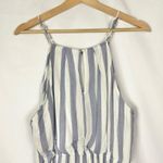 Staccato Blue Hey Sailor Stripe Wide Leg Jumpsuit L Photo 5