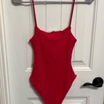 ZARA  Barbie Pink Ribbed Bodysuit Photo 5