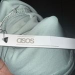 ASOS Embellished Neck Tulle Midi A-Line Dress Mint Green Backless Size14 NWTs Photo 9