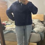 Amazon Navy hooded quarter zip  Photo 0
