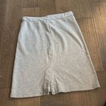 OVI  Skirt Lightweight Knit Stretchy Gray with pocket- medium Photo 2