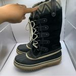 Sorel  Joan of Arctic Knit II Black Suede Boot Women's Size 6.5 NL2142-010 Photo 2