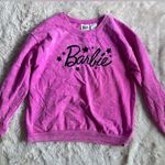 Barbie Hot Pink Acid Wash Embroidered Star Sweatshirt Size Large / L Photo 0