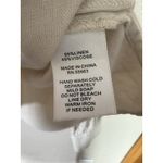 Tahari  Linen Blend Lace Eyelet Detail Collared Top Size Medium Photo 4