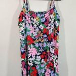 Old Navy  Women Floral Strappy Linen Blend Knew Length Sun Dress Size XXL Tall Photo 0