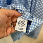 Lauren James  Bow Back Gingham Dress Blue Sleeveless Sundress XS Cottagecore Photo 7