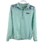 Vineyard Vines  pullover 1/4 zip L light blue plaid cotton preppy collared casual Photo 0