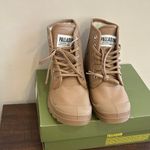 Palladium  Brown Canvas High-Top Boots Photo 1