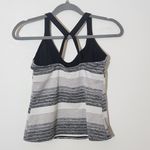  Black and Gray Stripe Athletic Tank Top Size Small Nike Striped Tank Photo 3
