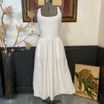 Spanx NWT  Smooth Jersey Scoop Neck Tank Midi Dress in Classic White - Sz S 🧡🎀 Photo 2