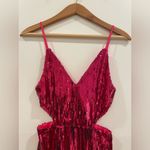NWT Sequin Pink Fringe Cut Photo 4