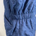 Bit & Bridle  navy blue fleece lined quilted zip up vest w/ pockets size medium Photo 3
