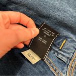 7 For All Mankind  Inside Out Classic Jacket Blue Denim Jean Frayed Size S Photo 6