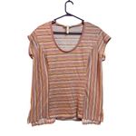 Matilda Jane  Striped Short Sleeve Scoop Neck Top Women's Casual‎ Summer Basic Photo 1