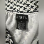 Mixit Vintage  Black&White Houndstooth Silk Pencil Skirt Photo 1