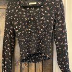 Paper Crane Cropped Flower Shirt Photo 0