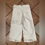 Anthropologie Maeve by  Cream wide leg capri Pants Photo 1