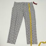 Love Scarlett Woven Grey Scratch‎ Print Cropped Skinny Leg Pants Grey White 10 Gray Photo 5