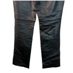 Garson by REM Garson Genuine Leather Pants 6 Black Studded Straight Leg Lined Photo 8