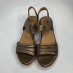 Clarks Hazelle Alba wedge Sandals bronze size 9.5 Photo 1