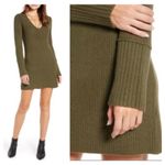 Something Navy Fitted Ribbed Mini Tunic Sweater Dress Size XS Photo 11