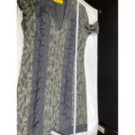 Nicole Miller SKU 7663 Camo Print Zip Front dress Size 10 Photo 4