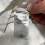 Reformation Holt Linen Dress in White Size 2 Photo 4