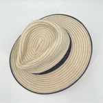 J.Crew Topstitched Natural Straw Hat Size M/L Photo 2