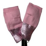 INC  International Concepts Pink Fingerless Mittens with White Pom New Photo 2