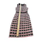 Milly  New York Vintage Original Shift Dress Women's‎ 2 Pink Black 100% Silk WX10 Photo 4