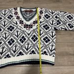 American Eagle Vtg Y2k  Outfitters Nautical Sweater Sz‎ L Made In USA 100% Cotton Photo 2