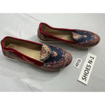 Womans Slip On Oriental Flat Shoes 10 Red Photo 1