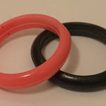 Hot Topic Y2K mall goth jelly ring set of 2 Photo 0