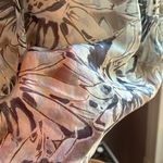 Karen Kane  sheer blue floral blouse with dolman sleeves and beaded neckline Photo 7