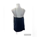 Tibi  Blue & Black Color Block Silk Tank Top Size 2 NWT Photo 2