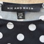 Nik And Nash Black/White Polkadot Knee Length Casual Dress Size XL Black Photo 3