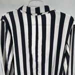 Umgee  Black White Striped single button Blazer L casual costume contemporary Photo 7