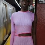 Baobab Ishi Cut Out Knit Maxi Dress Raspberry Womens Size Small Pink Photo 9