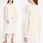 See By Chloe  lace sleeve jumper sweater Photo 1
