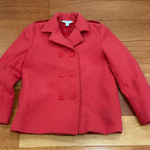 Brooks Brothers  red double-breasted pea coat size L Photo 0