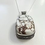 Wild Horse Turquoise 925 Silver Plated Necklace Native American Jewelry Photo 8