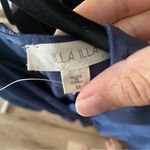 Illa Illa  Women's l Blue Long Sleeve Romper M Lace Trim V-Neck Casual One-Piece Photo 1