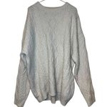 Aelfric Eden Aelifric Eden Women's Sweater Cable Knit Pullover Long Sleeve Oversized White XL Photo 0