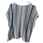 Orvis  size XS  oversized cotton Linen blend short sleeve poncho vest. Photo 1