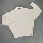 Topshop Oversized Slouchy Mock Neck Sweatshirt Nude Pink Size 8 Photo 11