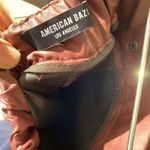 American Bazi  Burgundy Faux Leather Jogger Pants Photo 5