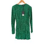 Retrofete Ember Sequin Mini Dress Emerald Green Size XS NWT Photo 3